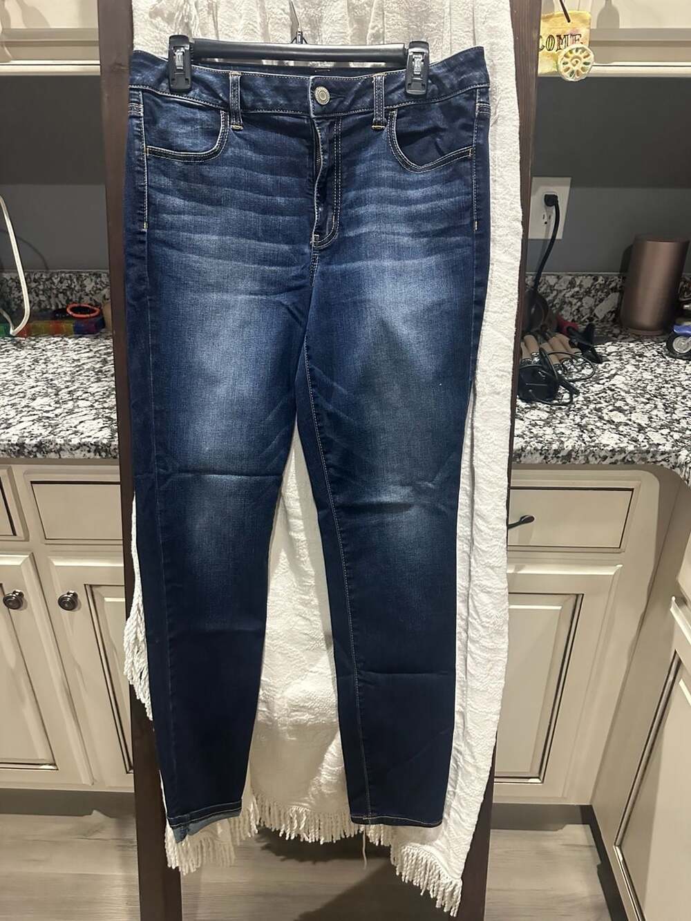American Eagle Outfitters Hi-Rise Jegging Size 12 Regular Dark Wash